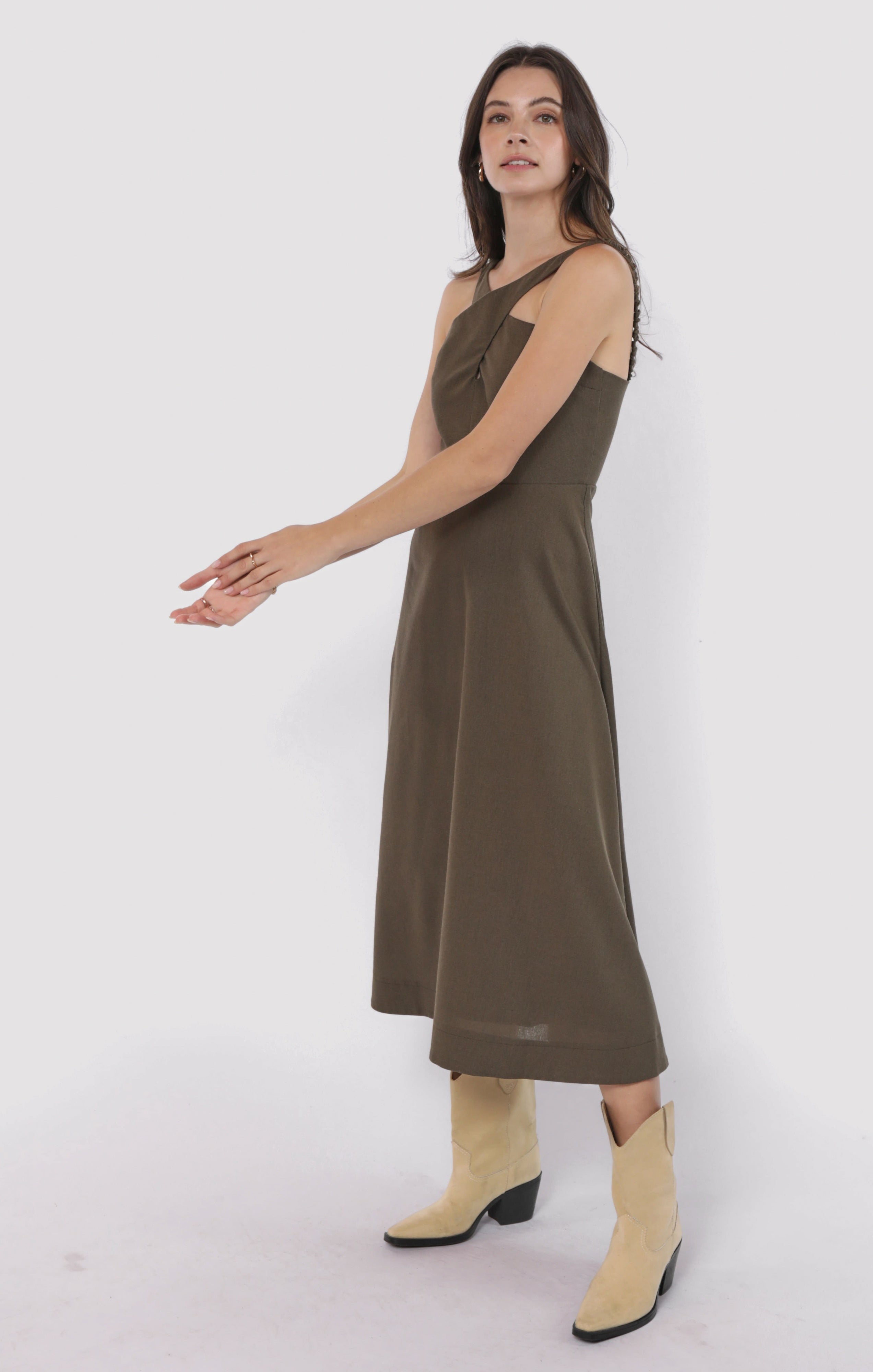 Sadie & Sage | Backyard Linen Dress (M - Medium)