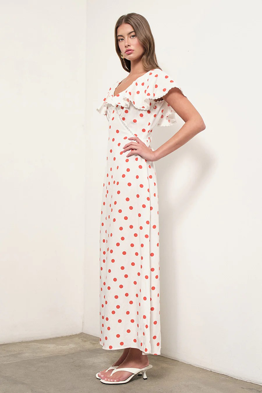 polka dot club dress MAUDE Bubble dress size:2L sequins and embellished prom dresses Cherry Red Winter Wedding Carmen is a perfect